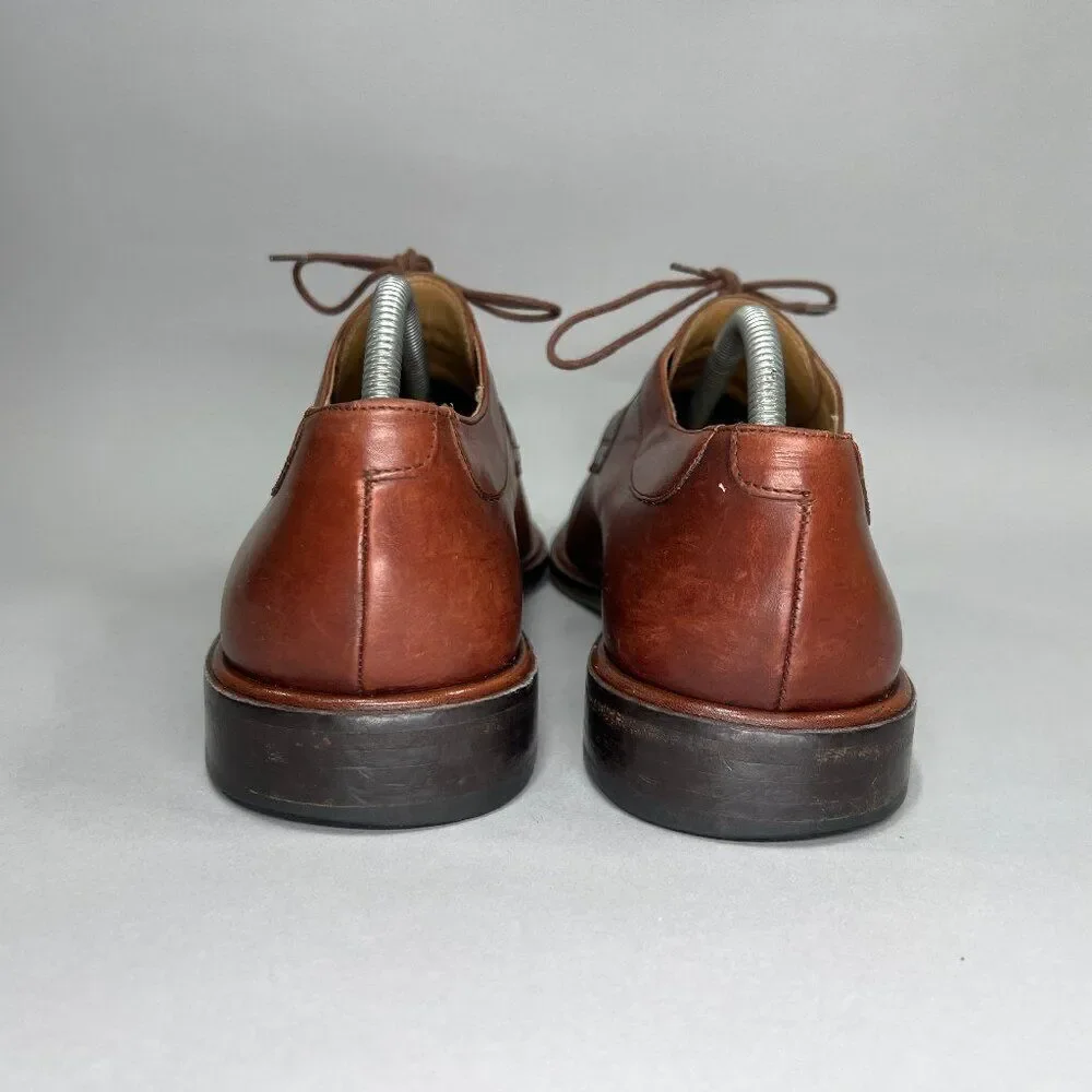 Mezlan Derby Men's Fiore Brown Leather Oxford Lace Up Split Toe Dress‎ Shoes